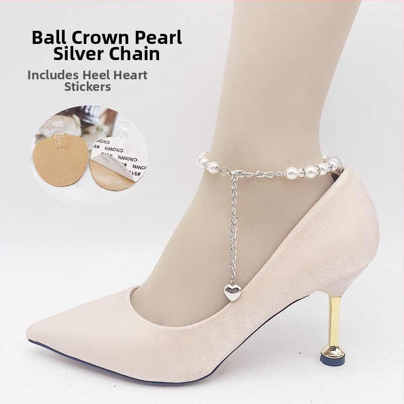 Perlová šnúrka na vysoké podpätky, proti zošmyknutiu, bez montáže, nastaviteľná dĺžka, pre všetky ročné obdobia