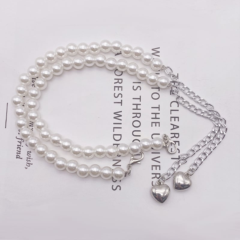 Κορδόνι γοβών με μαργαριτάρια, αντι-πτώση τακουνιών, χωρίς εγκατάσταση, ρυθμιζόμενος μήκος, για όλες τις εποχές