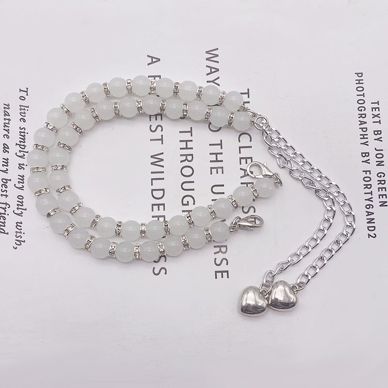 Κορδόνι γοβών με μαργαριτάρια, αντι-πτώση τακουνιών, χωρίς εγκατάσταση, ρυθμιζόμενος μήκος, για όλες τις εποχές