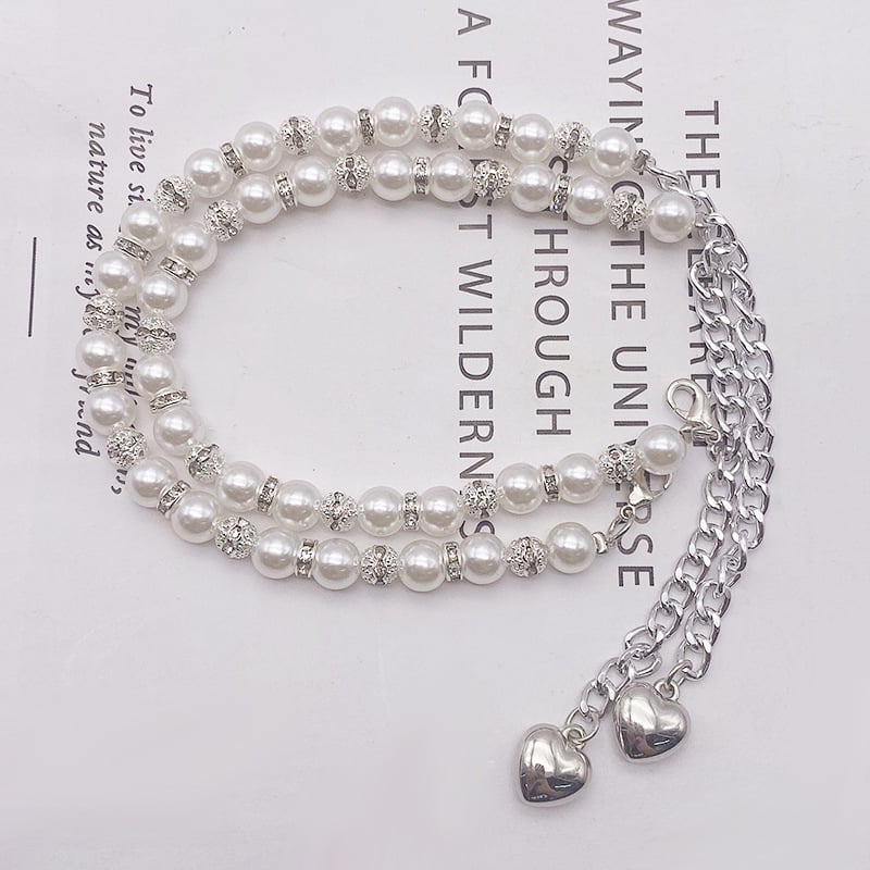 Κορδόνι γοβών με μαργαριτάρια, αντι-πτώση τακουνιών, χωρίς εγκατάσταση, ρυθμιζόμενος μήκος, για όλες τις εποχές