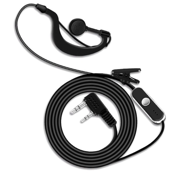 Kábel pre slúchadlo pre interkom s konektorom M alebo K, univerzálny, zakrivený ťahový dizajn, HD zvuk, dosah 5–10 km