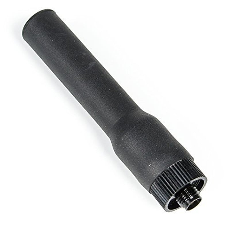 Anténa Nagoya Na-771 UV, dvojsekčná, 144/430 MHz; rozsah 1,5–3 km; teoretická vzdialenosť 5–10 km; výstupný výkon 10 W; proti rušeniu