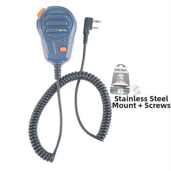 Vodotesný ručný mikrofón pre interkom a megafón (dosah 5–10 km; bez batérie; prachotesný)