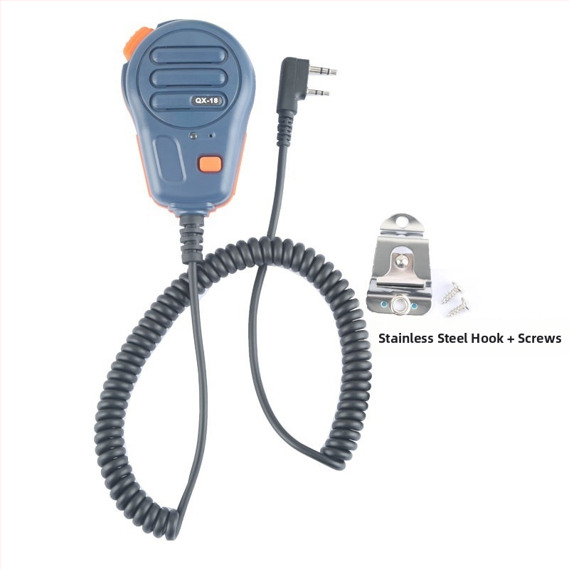 Vodotesný ručný mikrofón pre interkom a megafón (dosah 5–10 km; bez batérie; prachotesný)