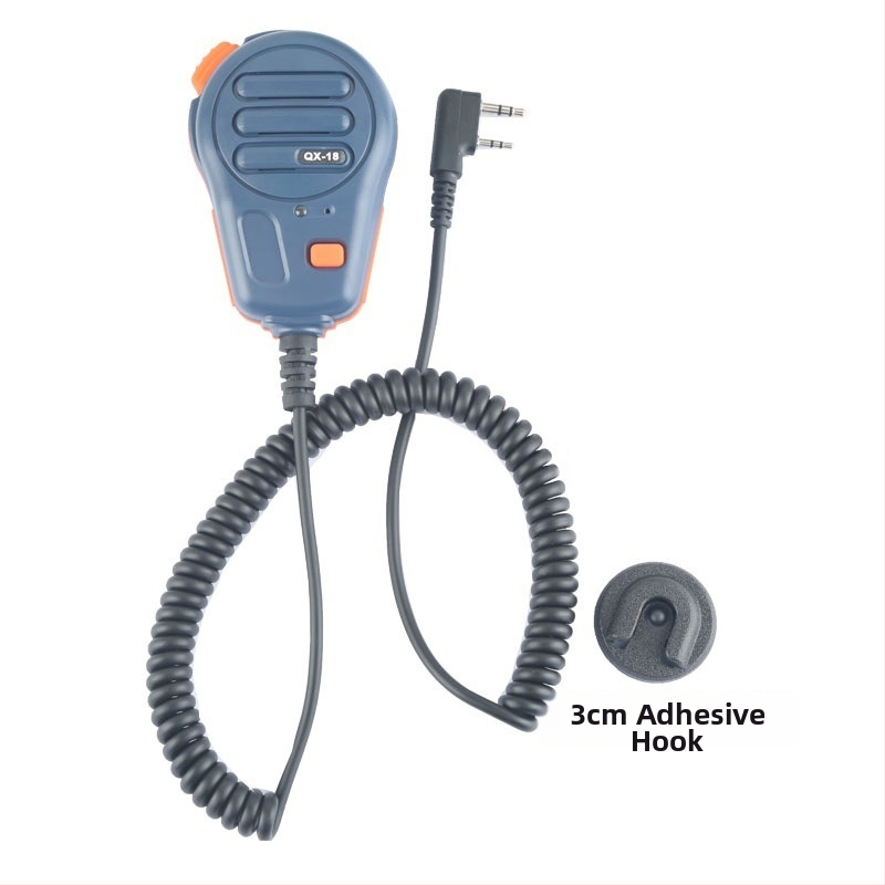 Vodotesný ručný mikrofón pre interkom a megafón (dosah 5–10 km; bez batérie; prachotesný)