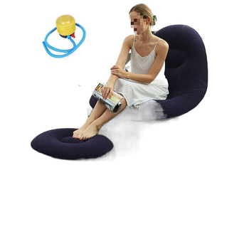 Felfújható kanapé flockos PVC felülettel; vastagság 0,55 mm; tömeg 1,5 kg; anyag: környezetbarát PVC; modell: PVC felfújható kanapé