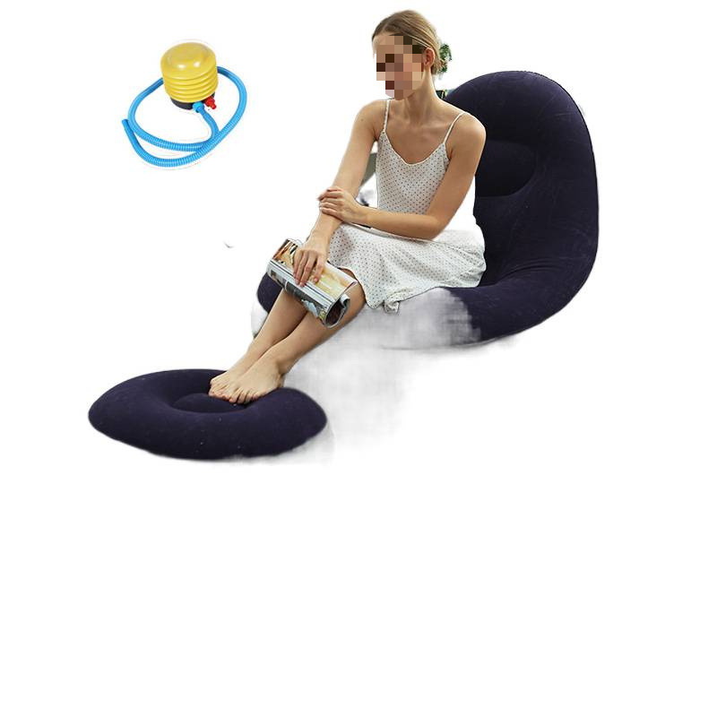 Felfújható kanapé flockos PVC felülettel; vastagság 0,55 mm; tömeg 1,5 kg; anyag: környezetbarát PVC; modell: PVC felfújható kanapé