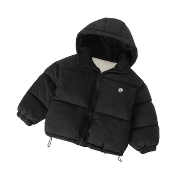 Παιδικό μπουφάν με φλις επένδυση, κορεατικού στυλ, 100% πολυεστέρας εξωτερικά και επένδυση, για παιδιά 3–8 ετών, χειμώνας 2024