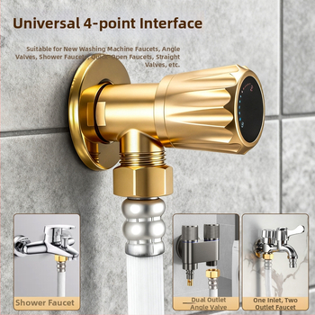Tub de intrare apă pentru mașina de spălat – universal, actualizat, îngroșat, etanș la scurgeri și explozie, interfață cu 6 pini; Material: cupru+PVC, Conector: alamă, Montaj: filet, Un exemplar