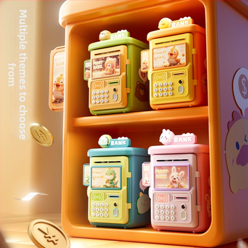 Παιδικός κουμπαράς Shangyu με αυτόματο αισθητήρα και θυρίδα κωδικού/βιομετρικού αποτυπώματος· πλαστικός, προσαρμόσιμος, κατασκευασμένος με έγχυση, εισαγόμενο