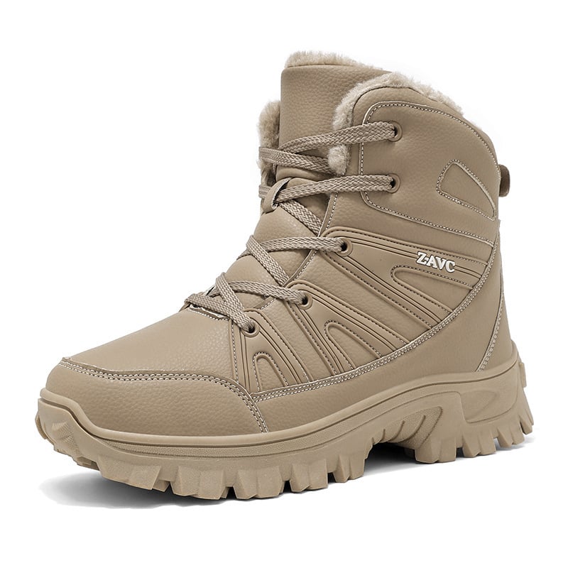 Cizme de zăpadă pentru iarnă - impermeabile, cu guler înalt, căptușite cu fleece, talpă TPR