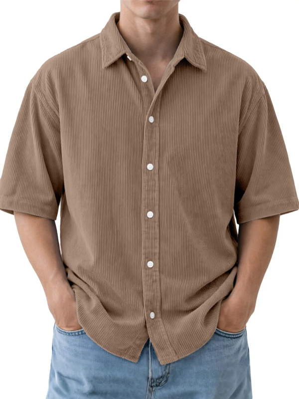 Retro polo majica s turn-down ovratnikom, kratkim rukavima, poliester 91-95%