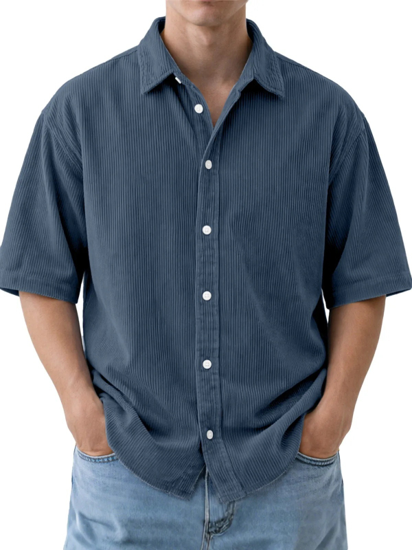 Retro polo majica s turn-down ovratnikom, kratkim rukavima, poliester 91-95%