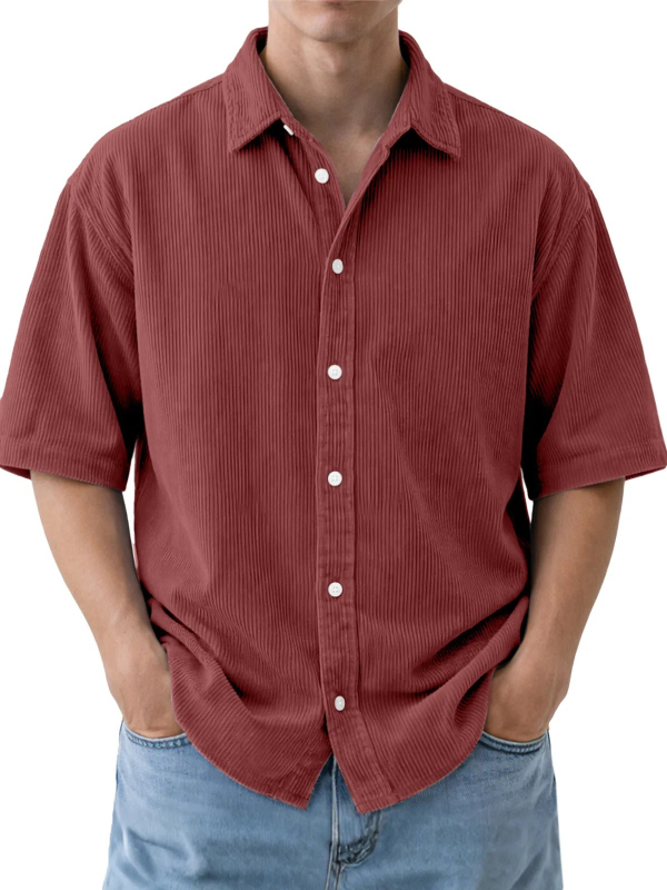 Retro polo majica s turn-down ovratnikom, kratkim rukavima, poliester 91-95%