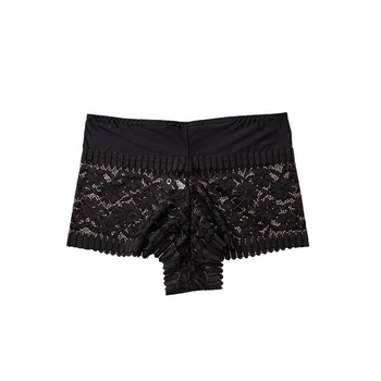Női csipkés magas derekú alsónemű, varrat nélküli, lélegző, virágmintás, pamut belső rész
