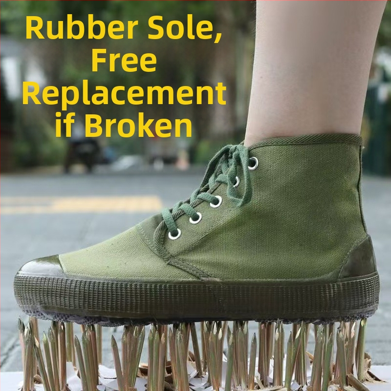 Pantofi de muncă (camuflați, respirabili, partea superioară din pânză, talpă din cauciuc, toc plat)