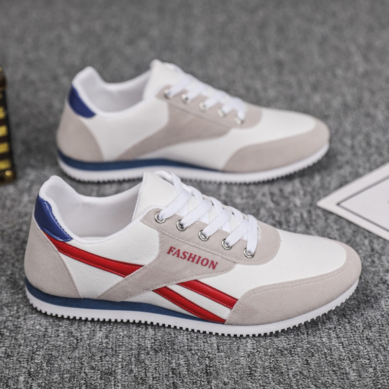 Pantofi sport bărbați din plasă respirantă, talie joasă, vârf rotund, șireturi, pentru vară