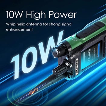 Baofeng DM-32 digitálne rádio s GPS a Bluetooth, 10W RF výstup, 288 kanálov, Li-ion batéria 2500 mAh