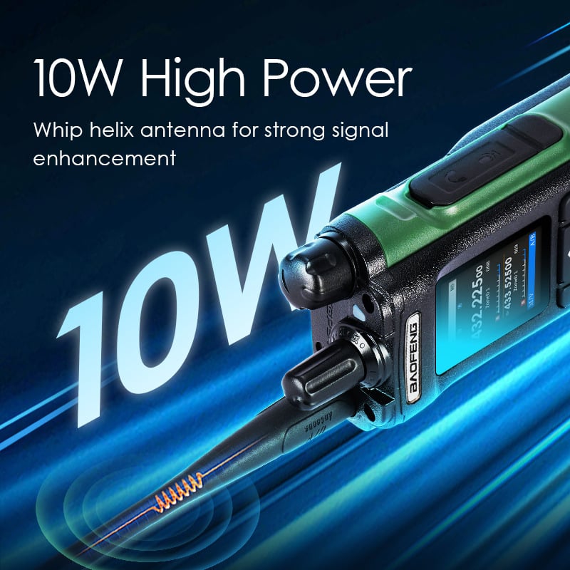 Baofeng DM-32 digitálne rádio s GPS a Bluetooth, 10W RF výstup, 288 kanálov, Li-ion batéria 2500 mAh