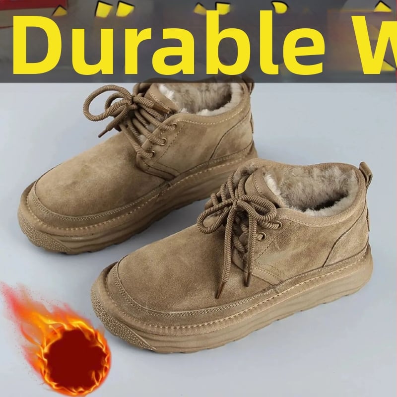 Kényelmes téli csizma mikroszálas felsőrésszel, középmagas szárig (20–28 cm), meleg mű plüss bélés, csúszásmentes gumitalp