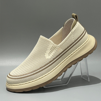 Pantofi sport pentru bărbați din plasă, Slip-On, talpă ușoară din spumă, design lejer