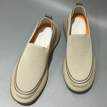 Pantofi sport pentru bărbați din plasă, Slip-On, talpă ușoară din spumă, design lejer