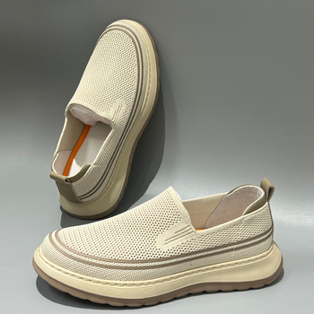 Pantofi sport pentru bărbați din plasă, Slip-On, talpă ușoară din spumă, design lejer