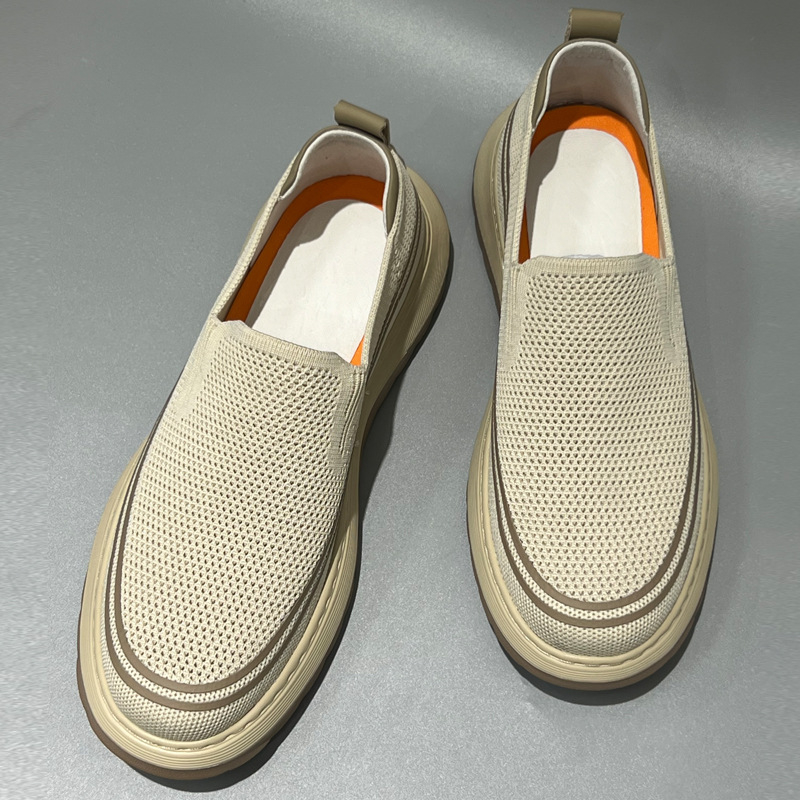 Pantofi sport pentru bărbați din plasă, Slip-On, talpă ușoară din spumă, design lejer