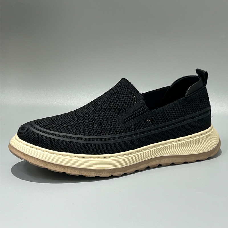 Pantofi sport pentru bărbați din plasă, Slip-On, talpă ușoară din spumă, design lejer