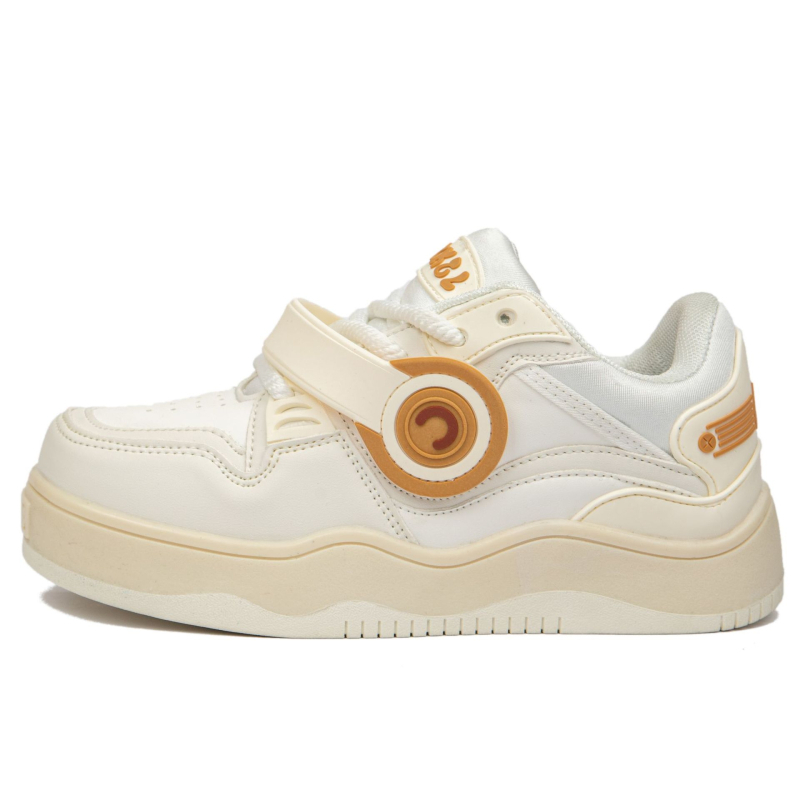 Pantofi sport platformă unisex, talpă groasă, vârf rotund, piele sintetică