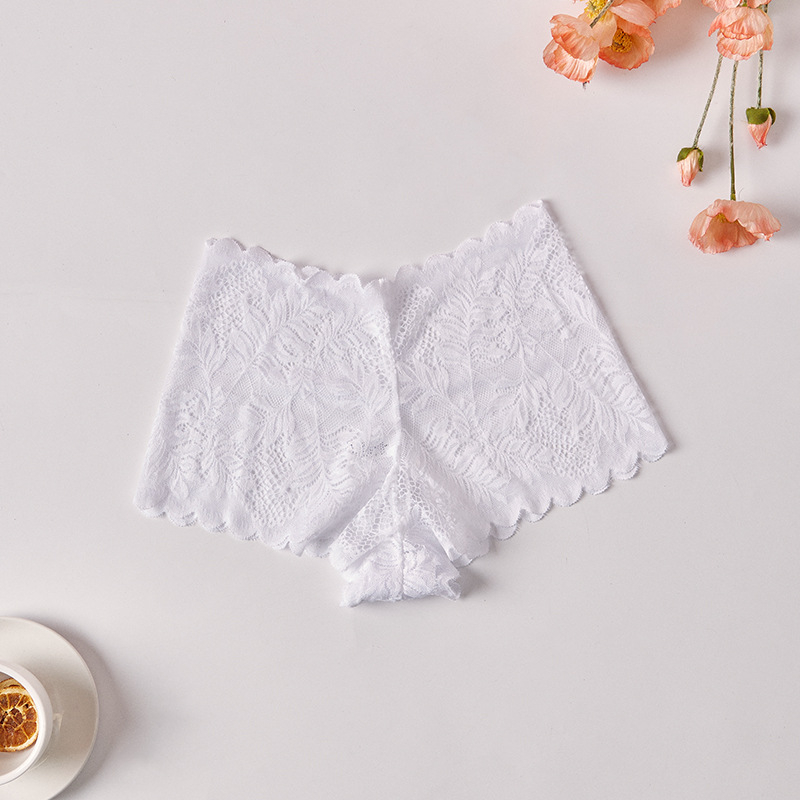 Dámske čipkové boxerky | Pletený nylon, 90–95% nylonu, Rozkrok z bavlny, Dýchajúce, Rýchloschnúce, Stredný pás