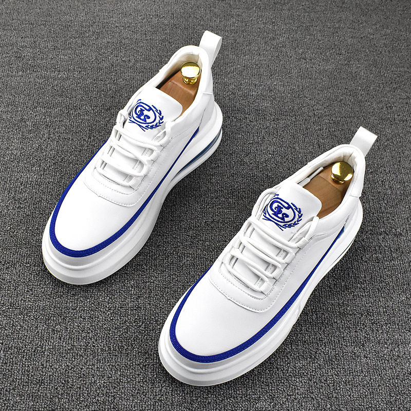 Adidași sport de tip low-top, respirabili, cu partea superioară din microfibră, talpă din cauciuc, branță din piele artificială, vârf ascuțit, toc mediu 3–5 cm