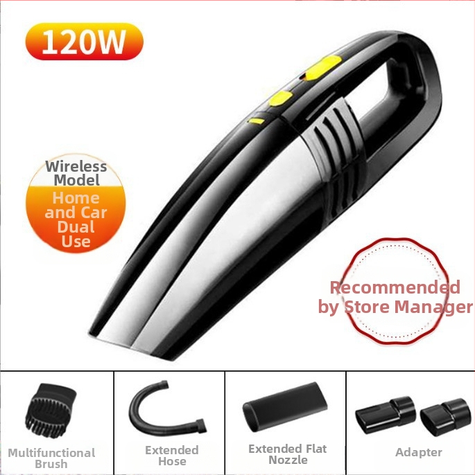 Aspirator auto mini – umed și uscat, aspirație 9000 Pa, 12 V, 120 W, cablu 450 cm