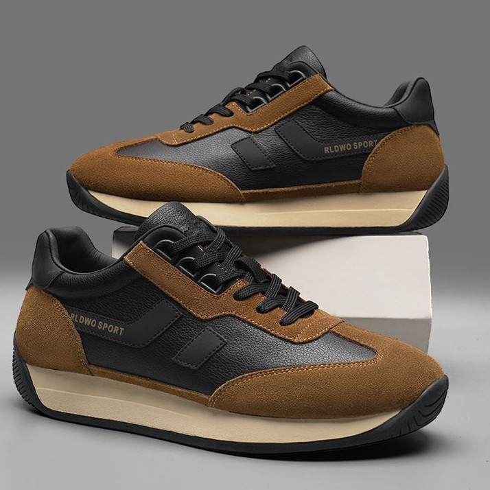 Forrest Gump stil sportske casual tenisice, gornji dio od sintetičke kože, plastična potplat, vezivanje šnurkama, EVA ulošak, prozračni unutarnji materijal
