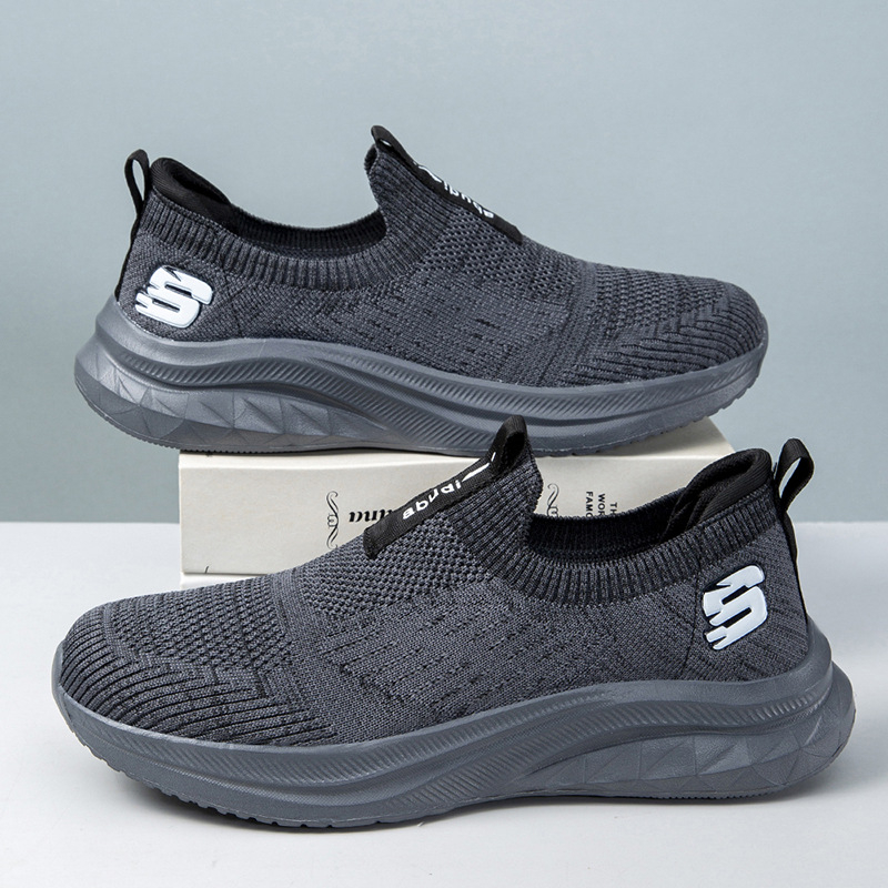 Muške slip-on tenisice, lagane i prozračne mrežaste, gornji dio od mrežaste tkanine, EVA đon, okrugli vrh