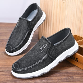 Muške tenisice od denima, Slip-On, prozračne, lagane, s protukliznom gumom i elastičnim trakama