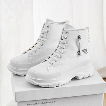 Pantofi de bărbați din pânză, înalți, talpa groasă din cauciuc, 3-5 cm înălțime, partea superioară din pânză, șireturi, interior din plasă