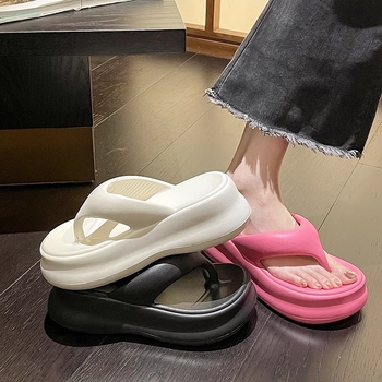 Női EVA vastag talpú szandálok beltéri és kültéri használatra – nyár 2025 (Felső: EVA; Belső: EVA; Talp: EVA; Lábujj forma: kör)