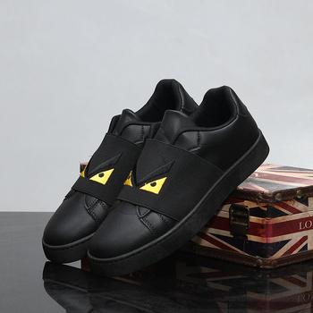 Műbőr loaferok, Slip-On, kerek orr, gumitalp