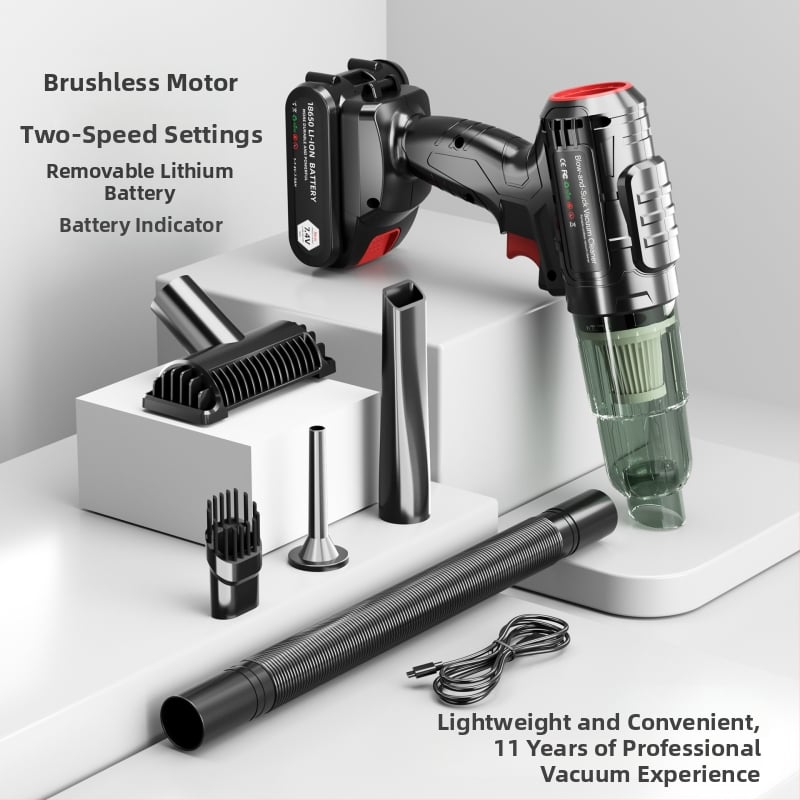 Aspirator de mână pentru mașină, 7.4V, 110W, 6000Pa, Brushless