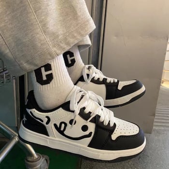 Uniszex vastag talpú casual sportcipő, PU felsőrész, hálós belső, gumitalp, fűzővel záródó