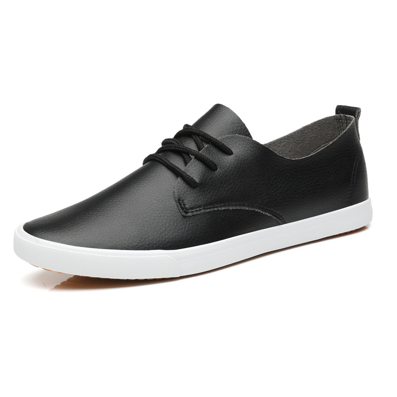 Férfi mikroszálas bőr loaferek, fűzős kivitel, kerek orr, gumírozott talp — stílusos és kényelmes viselet