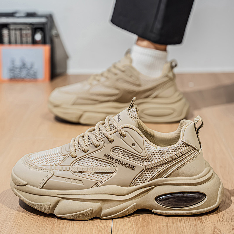 Muške tenisice dad shoes s debelim potplatom – gornji dio od tekstila, mrežasta podstava, kopčanje šnurkama, potplat od gume+EVA+PU, protuklizno