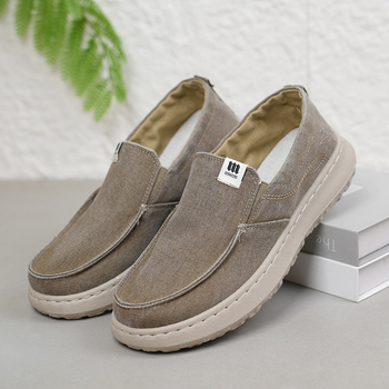 Pantofi din pânză în stilul vechi Beijing, fără șireturi, ușori, respirabili, talpă din cauciuc