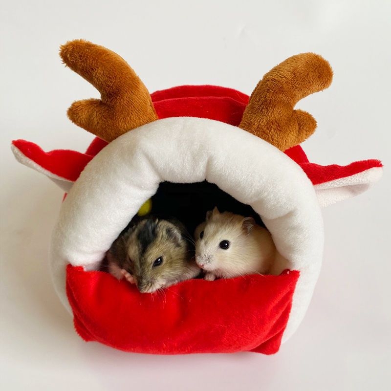 Φωλιά για χάμστερ από πολυεστέρα, ζεστό βαμβάκι, για χειμερινή χρήση