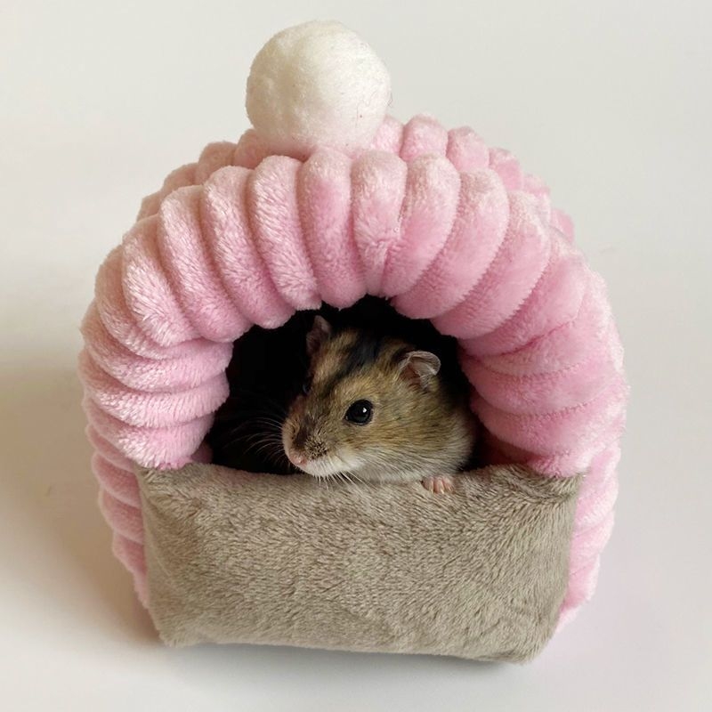 Φωλιά για χάμστερ από πολυεστέρα, ζεστό βαμβάκι, για χειμερινή χρήση