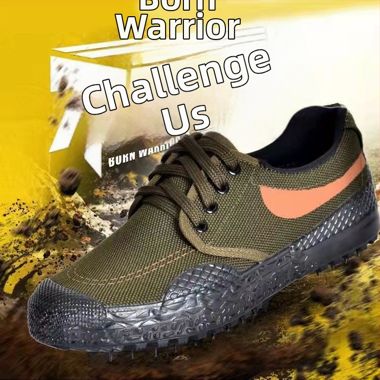 Magas szárú munkacipő építkezésre, vászon felsőrész, kerek orr, vulkanizált gumitalp, légáteresztő és kopásálló