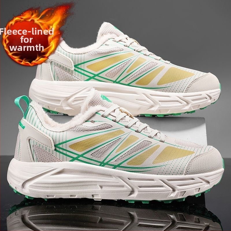 Téli papucs uniszex fleece bélessel, felső rész mikroszálas bőr, kerek orr, vastag talp