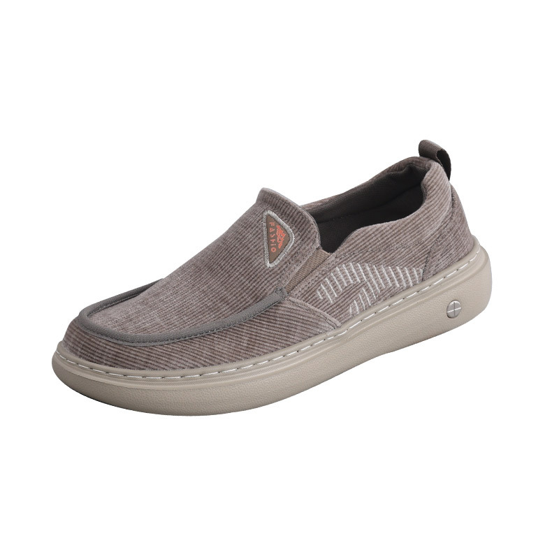 Muške slip-on casual cipele s prozračnim pamukim gornjim dijelom, niski profil, pletena podstava, EVA potplat, elastna traka za lakše oblačenje