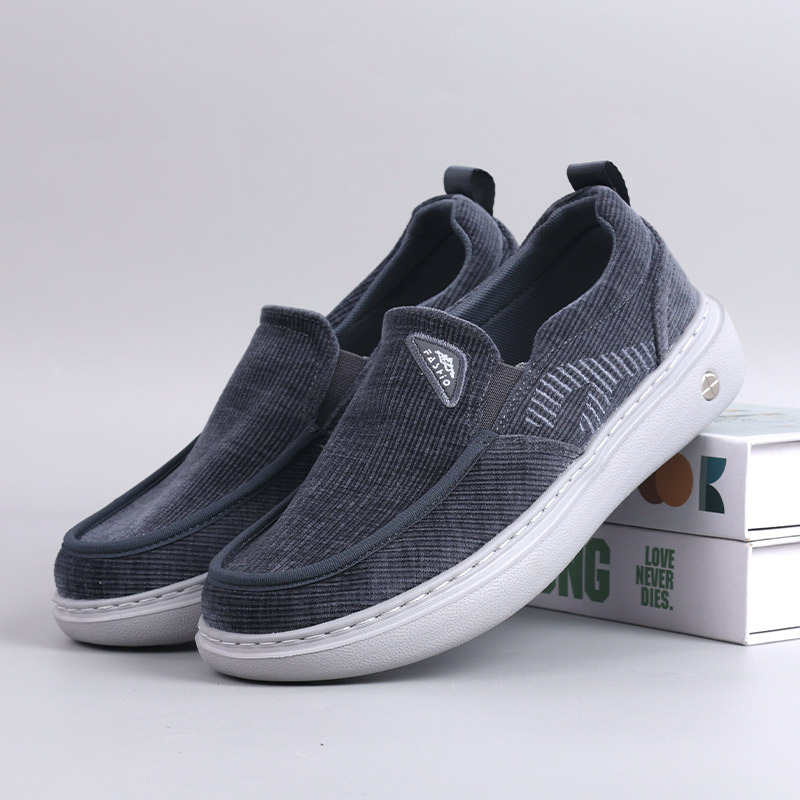 Muške slip-on casual cipele s prozračnim pamukim gornjim dijelom, niski profil, pletena podstava, EVA potplat, elastna traka za lakše oblačenje